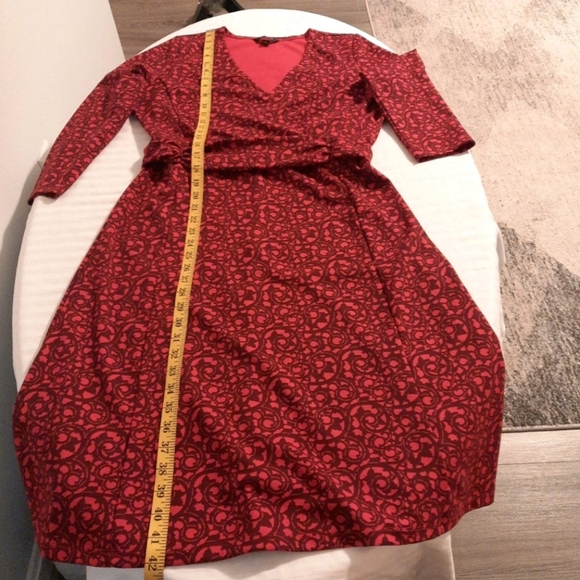 Red Patterned Dress - Picture 11 of 12